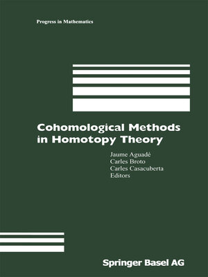 cover image of Cohomological Methods in Homotopy Theory